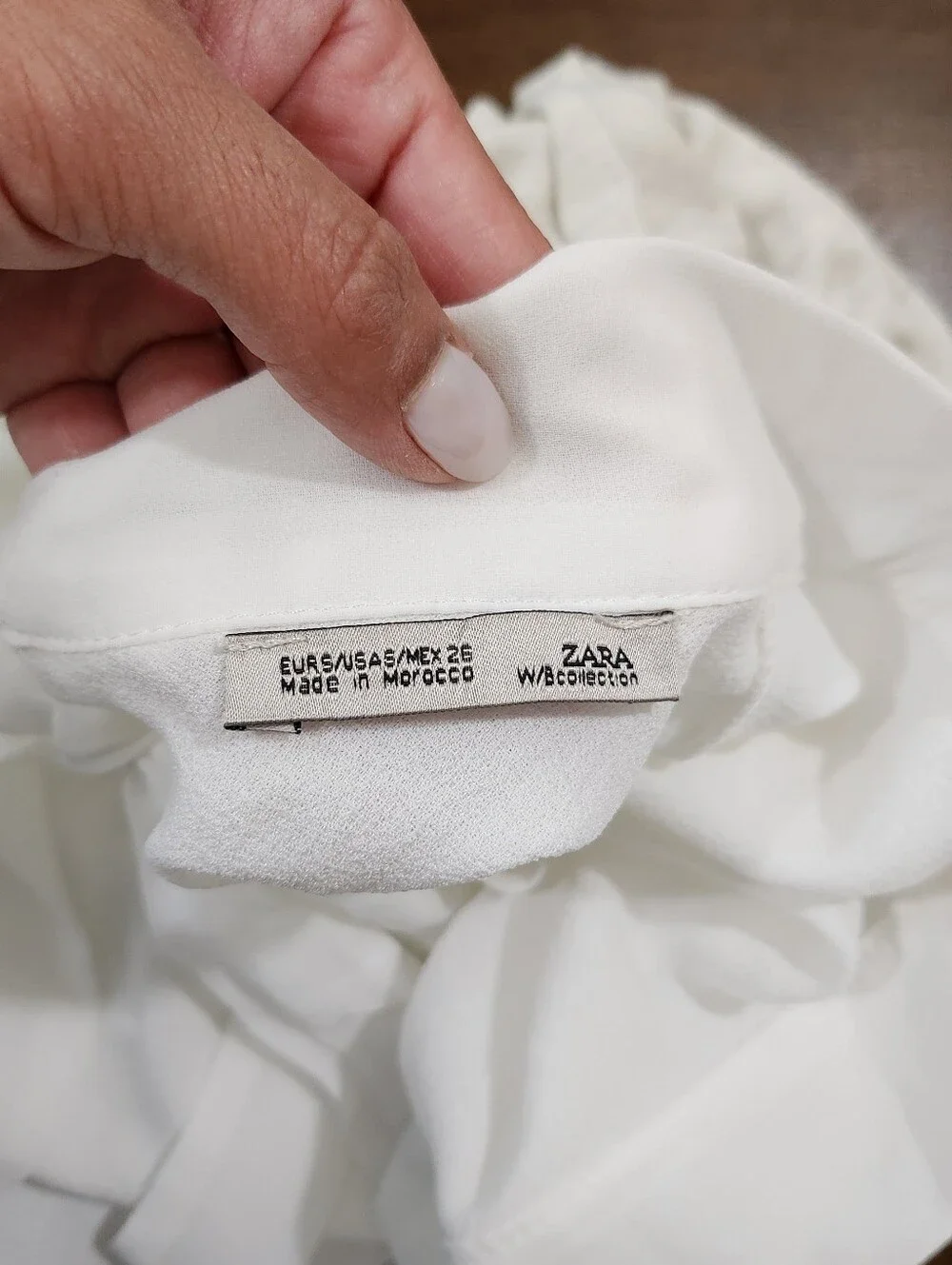 Zara‎ W&B Collections White Blouse